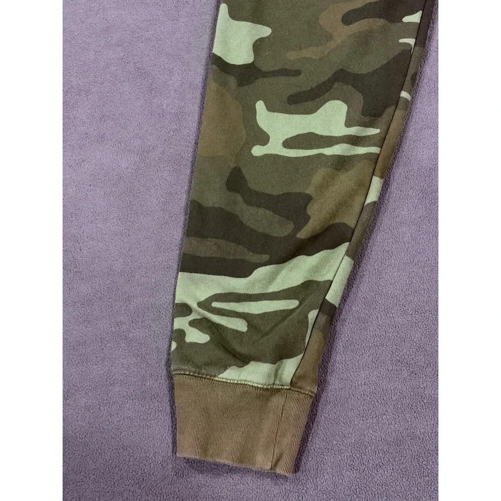 Gap Jogger Pants Kids XL Multicolor Camouflage Fleece Lined Tapered Drawstring